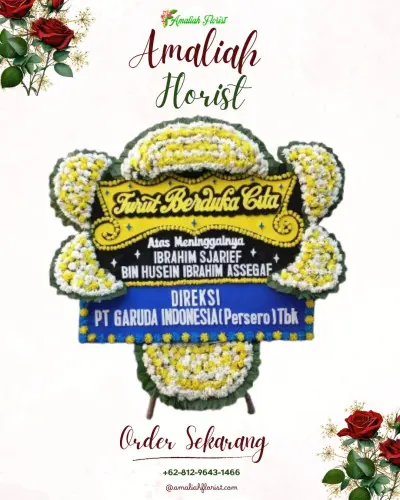 Papan Bunga Duka di Pongangan