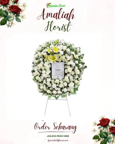 Krans Bunga Duka Cita di Pongangan